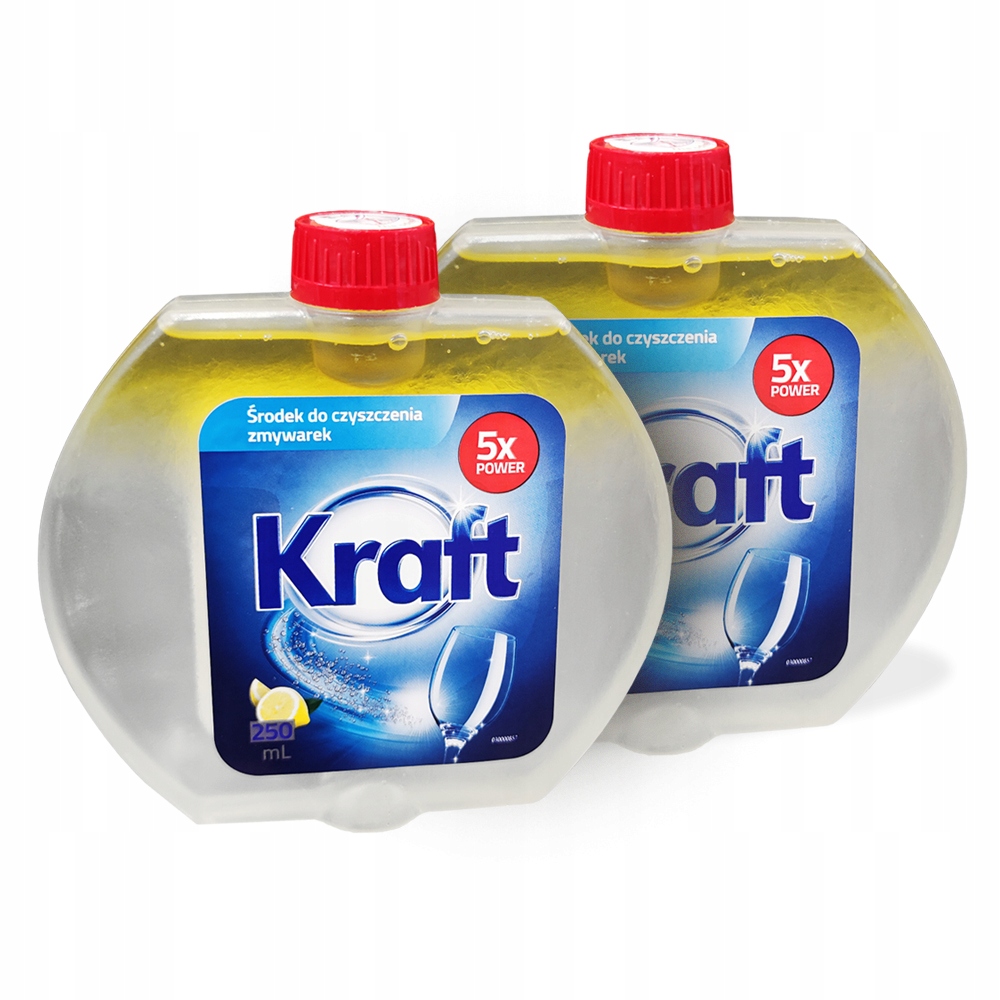 

2X Środek Płyn Czyszczenia Zmywarek Kraft 5X Power