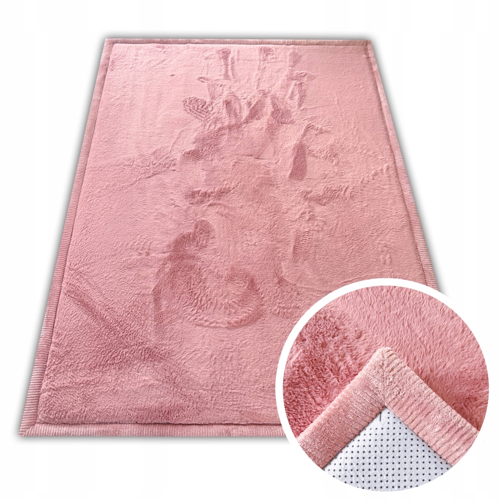 Puffy Soft Hrubý Rabbitový Koberec 140X200, Protišmykový, Pohodlný