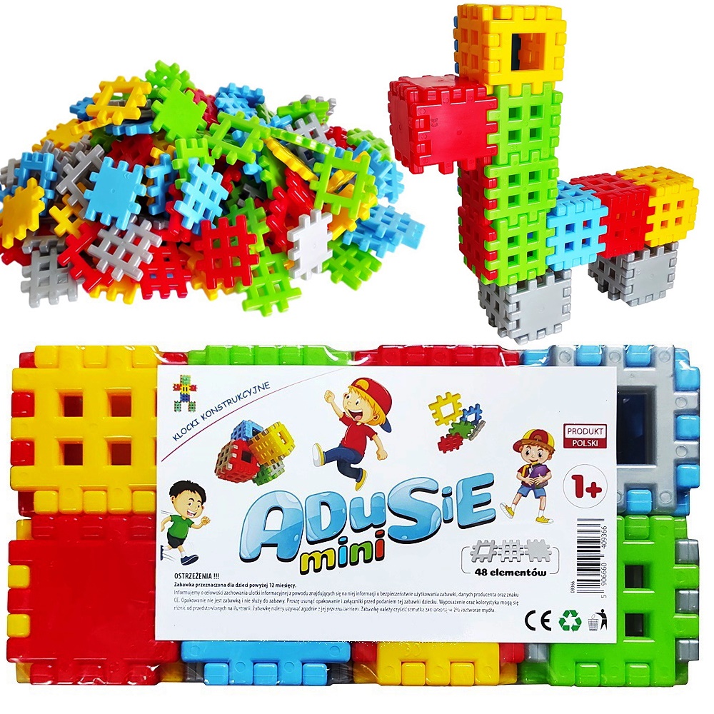

Mini Wafle Adusie 48 Klocki Konstrukcyjne Nowość