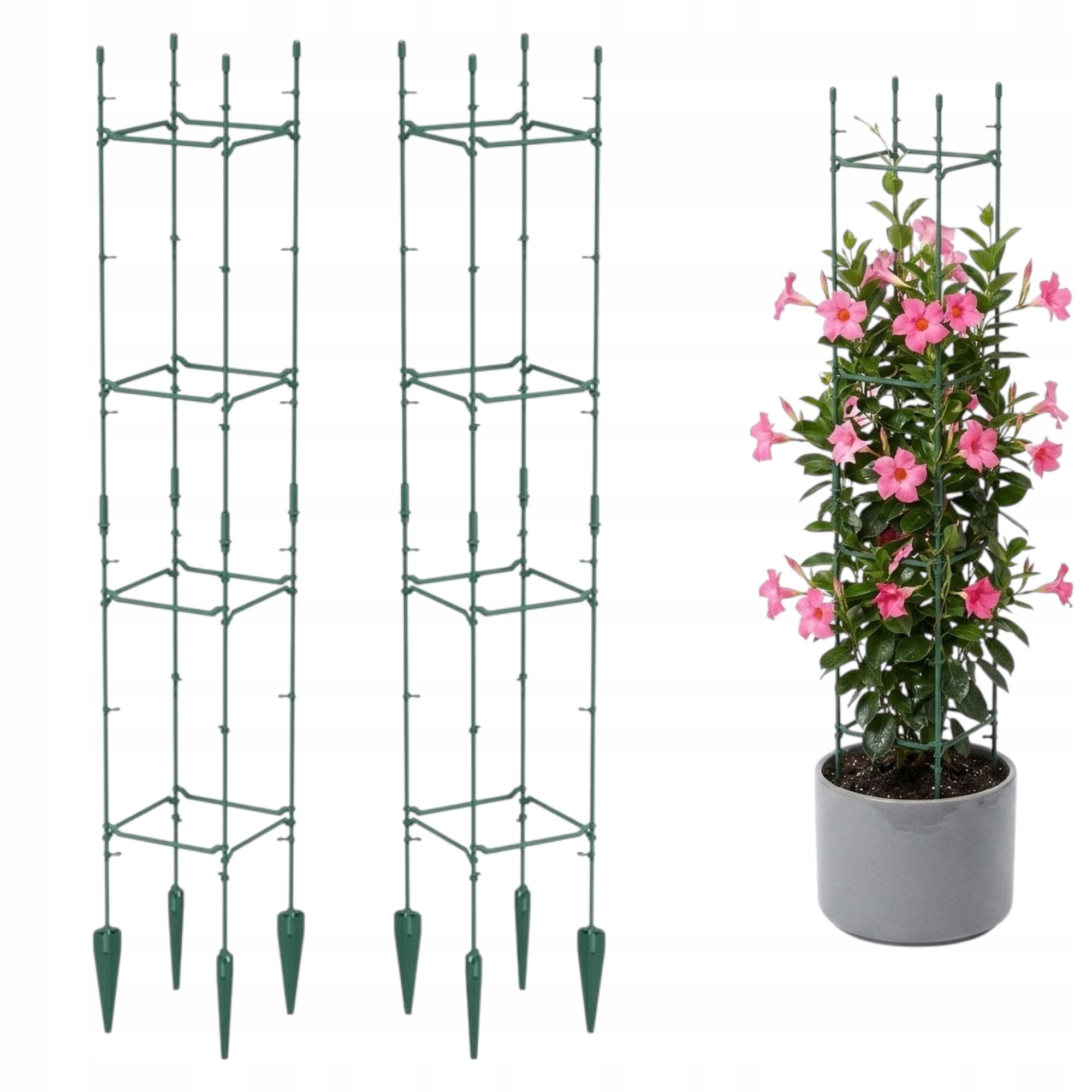 2x PODPORA DO ROŚLIN PNĄCYCH 120 CM PODPORY DO KWIATÓW OGRODOWA