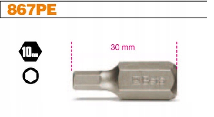 BETA BIT KLUCZ KOŃCÓWKA IMBUS BITY 7MM HEX 867PE Marka Beta