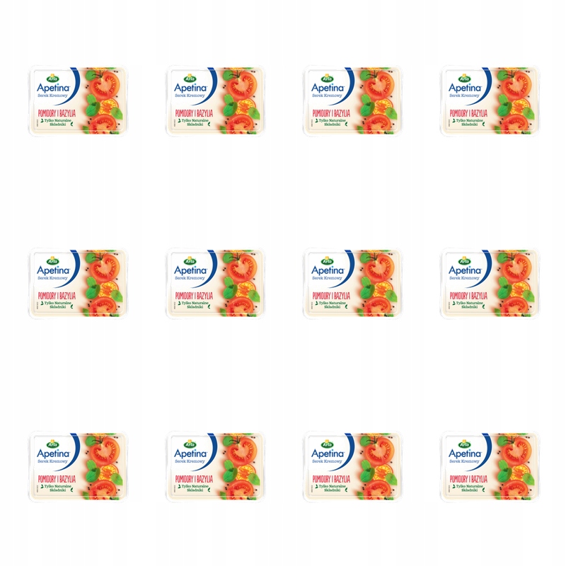 Apetina Krémový sýr Rajčata a Bazalka 125 g X12