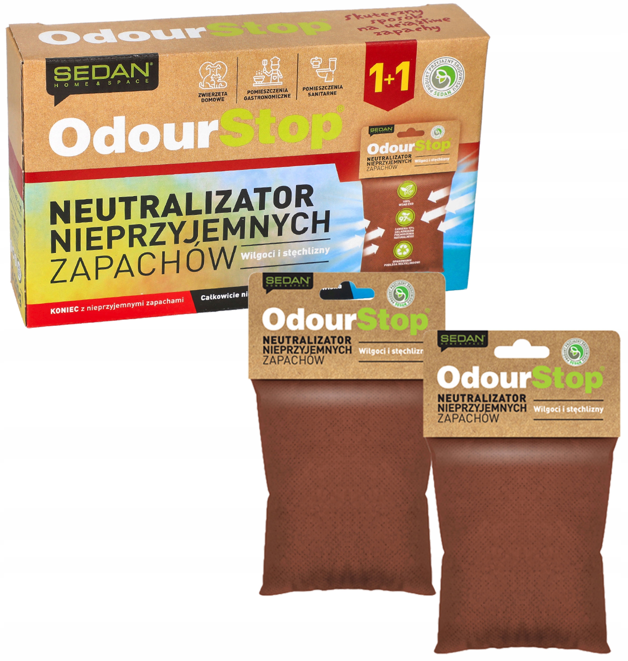 

Neutralizator nieprzyjemnych zapachów Sedan 2szt