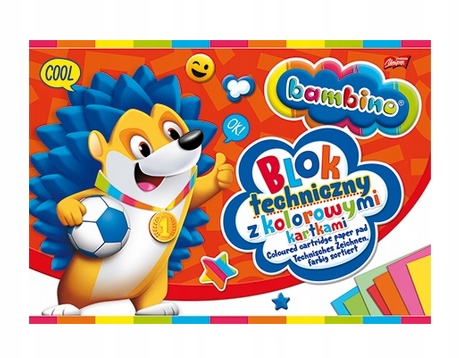 BLOK TECHNICZNY KOLOROWY BAMBINO FORMAT A4 EAN (GTIN) 5903235001567