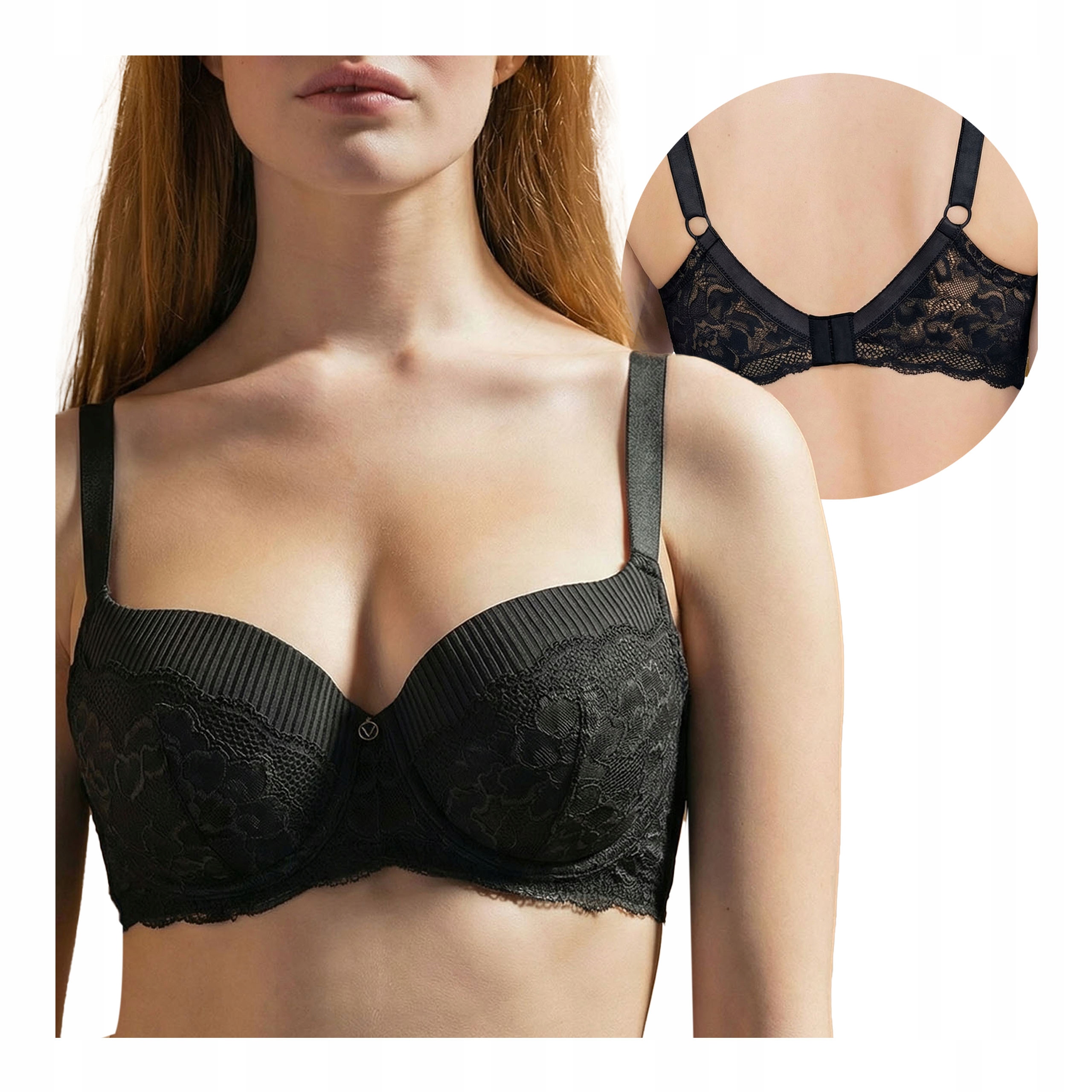 Dámská vyztužená podprsenka Módní podprsenka s kosticemi 105C Velké velikosti