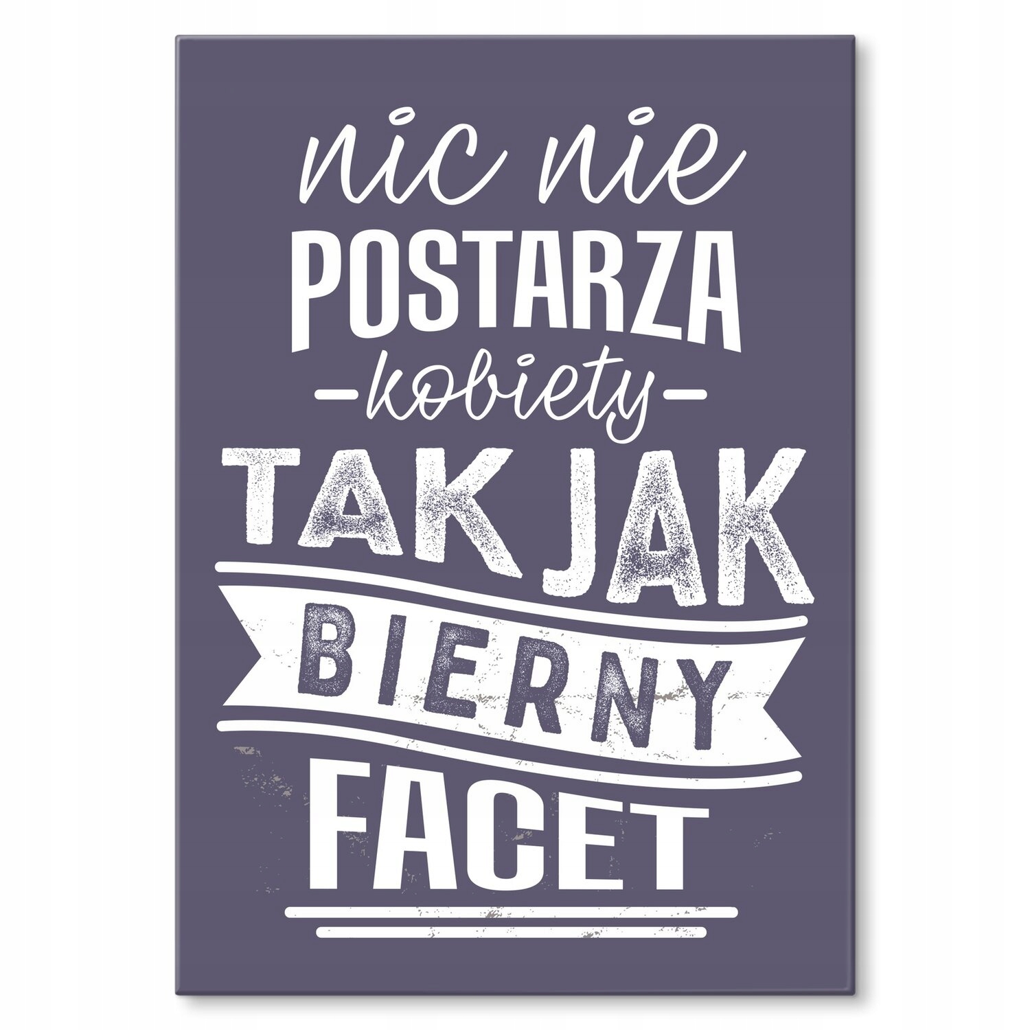 Kovový plakát Pasivní chlapík Dárek 42 x 59 cm