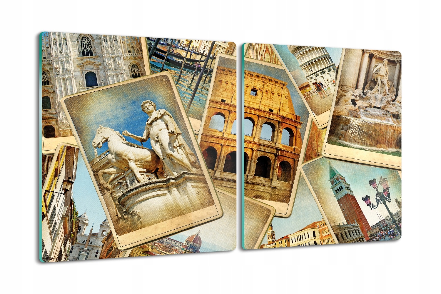 

z nadrukiem deska 2x40x52 na prezent Zabytki kolaż