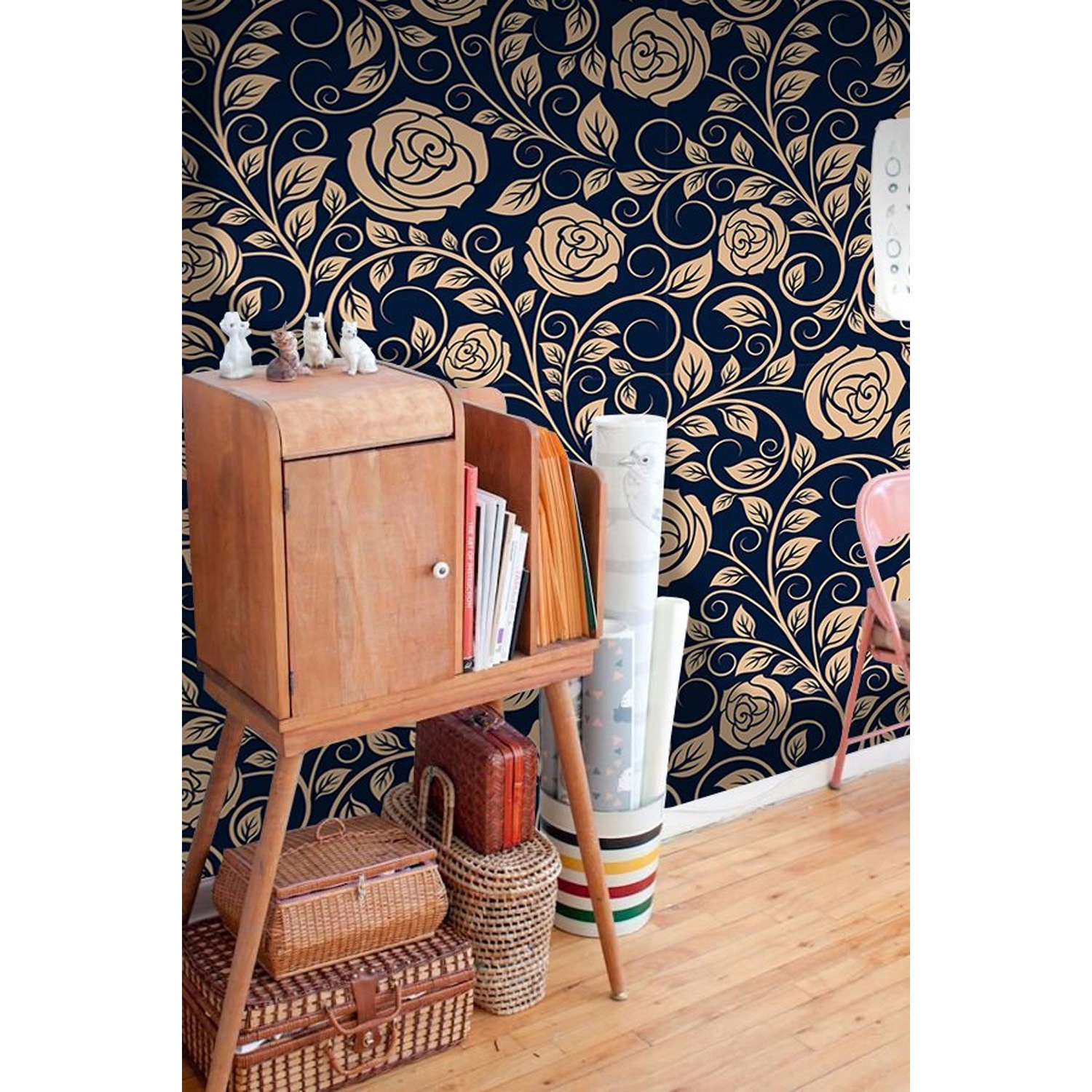 

Fototapeta flizelinowa Vintage róże kwiaty 208x146