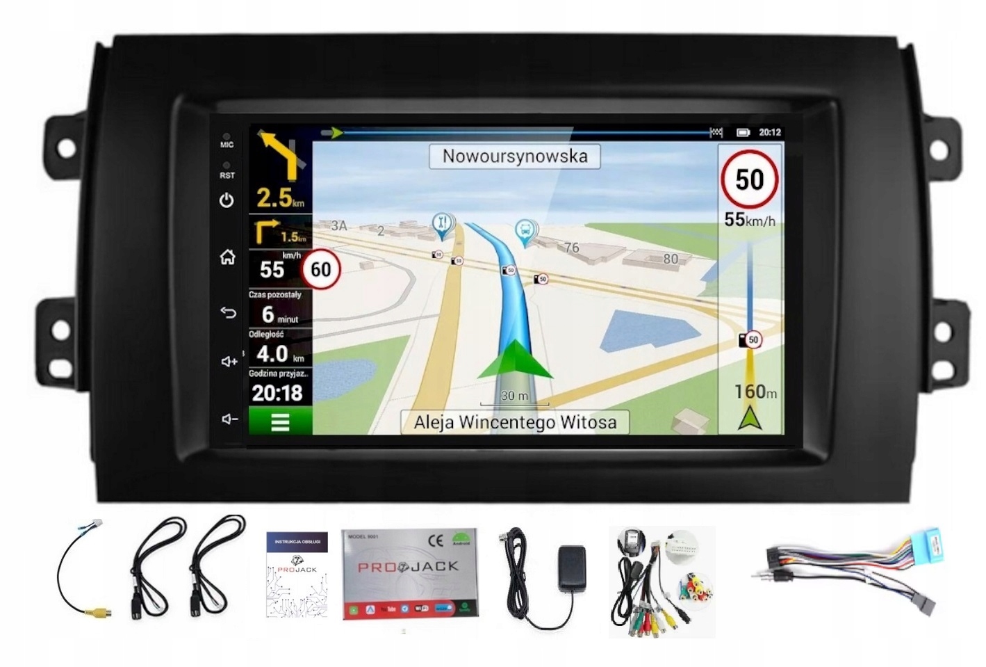 Rádio Gps Suzuki SX4 2006-2014 Android Carplay Wifi 8GB 256GB Modem Sim