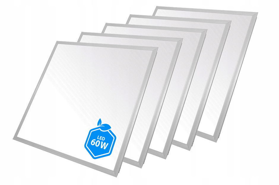 

5 x Panel Led Oprawa Rastrowa Kaseton 60X60cm 60W