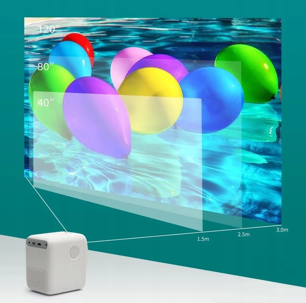 Projektor Wanbo Portable Projector T2 Free 480p 200 ANSI 1x HDMI 1x USB Wbudowane głośniki tak