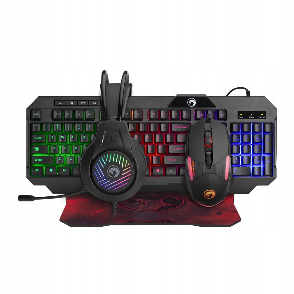 Sada Marvo CM430 Us klávesnice myš pro hráče podložka