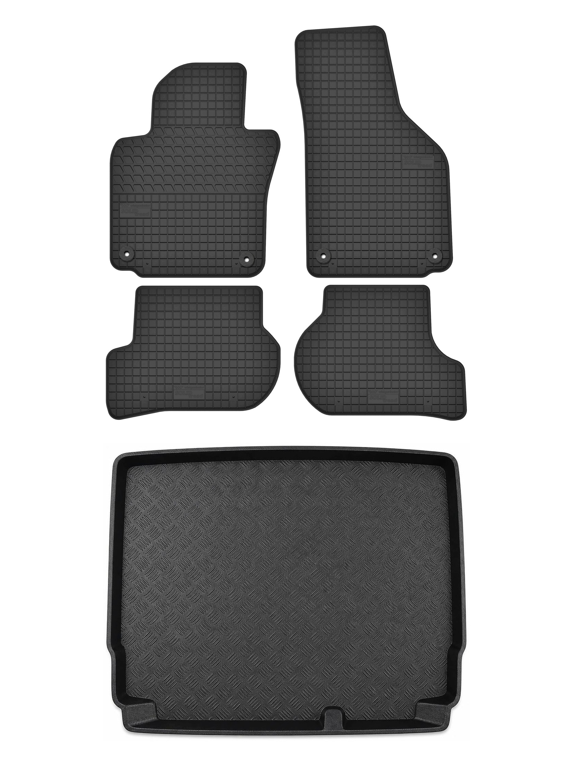 Gumové rohože rohož batožinového priestoru pre: Volkswagen Golf VI 2009-2012 5 el.