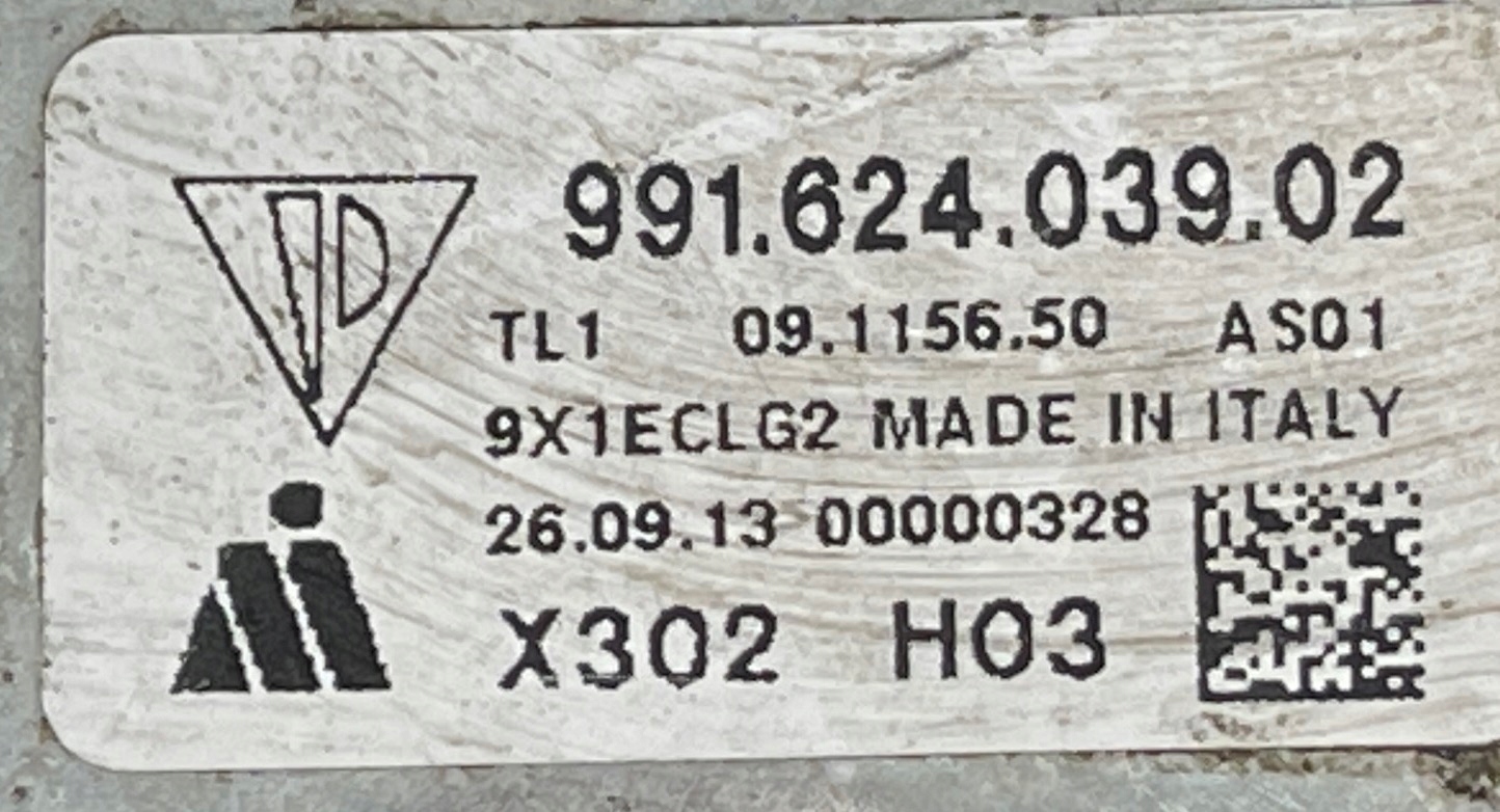 PORSCHE 911 991 ventilátor chladiče 99162403902