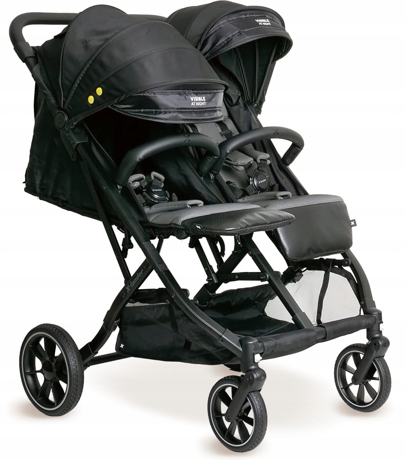 Wózek X-Lander X-Double DUO Black do 22 Kg Kolor producenta Black
