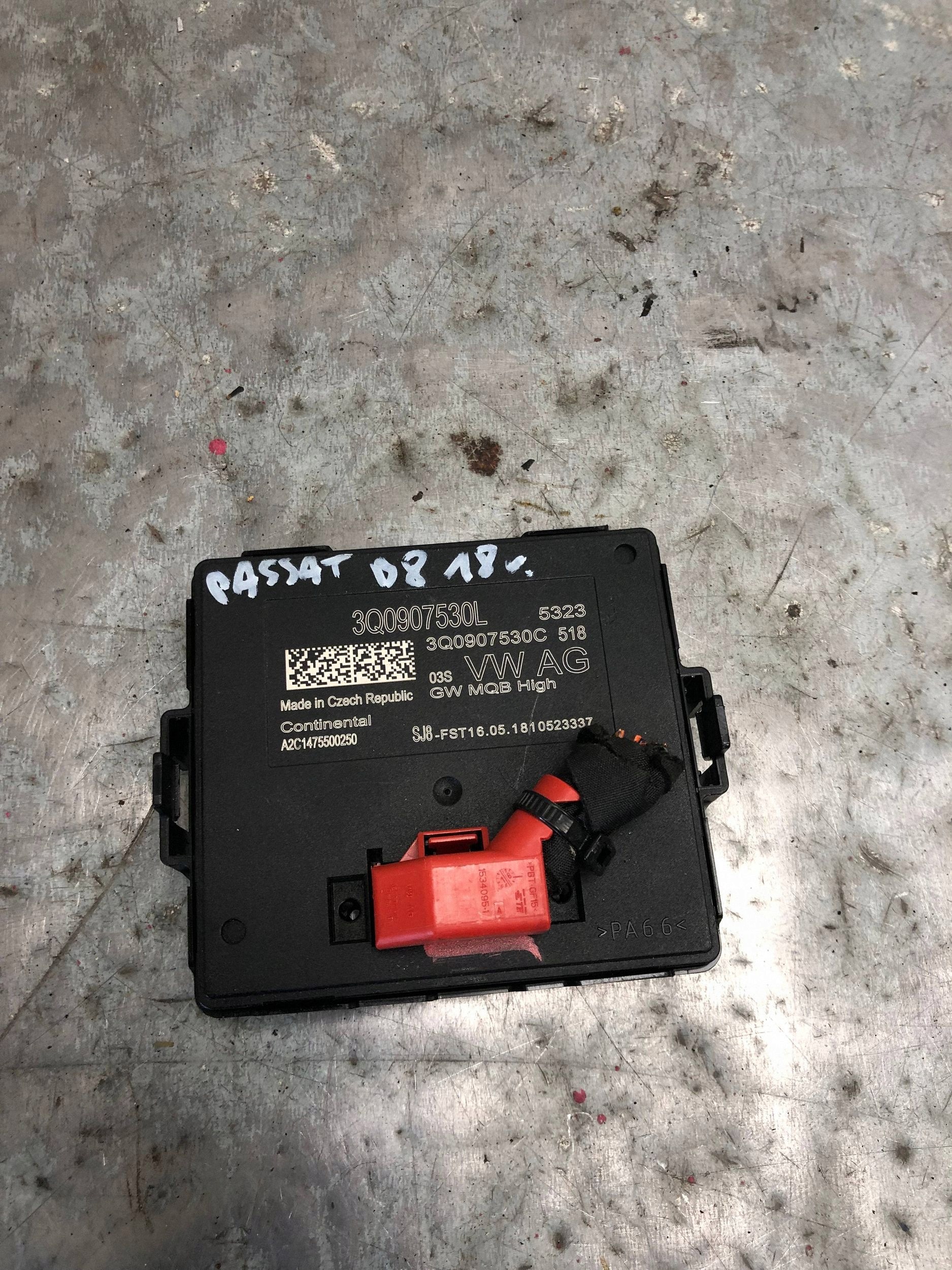 module control unit GATEWAY VW PASSAT B8 3Q0907530L