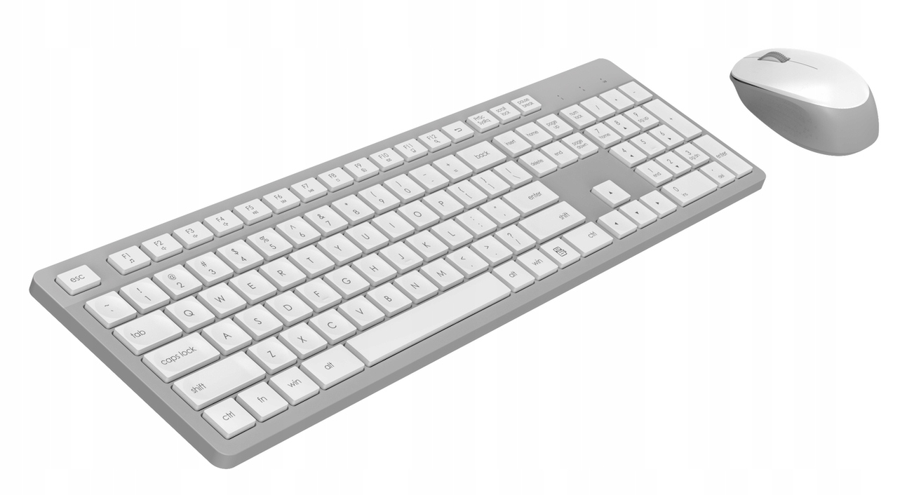 Zestaw bezprzewodowy klawiatura Pan i Pani Gadżet cicha mysz USB