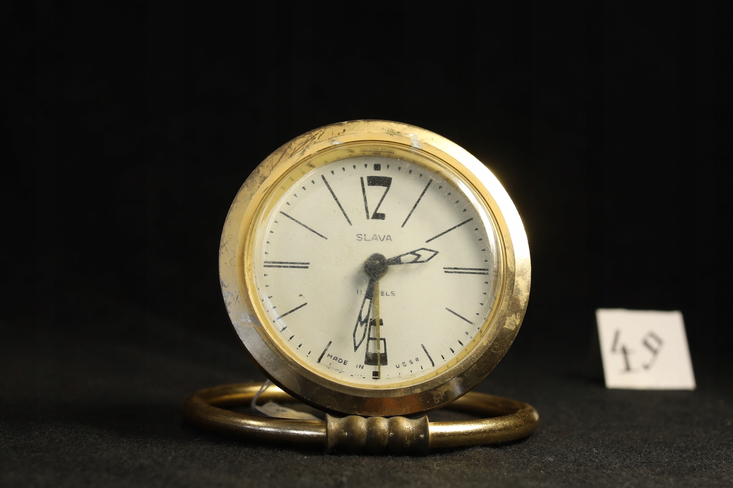 Stary budzik mechaniczny antyk - sprawny