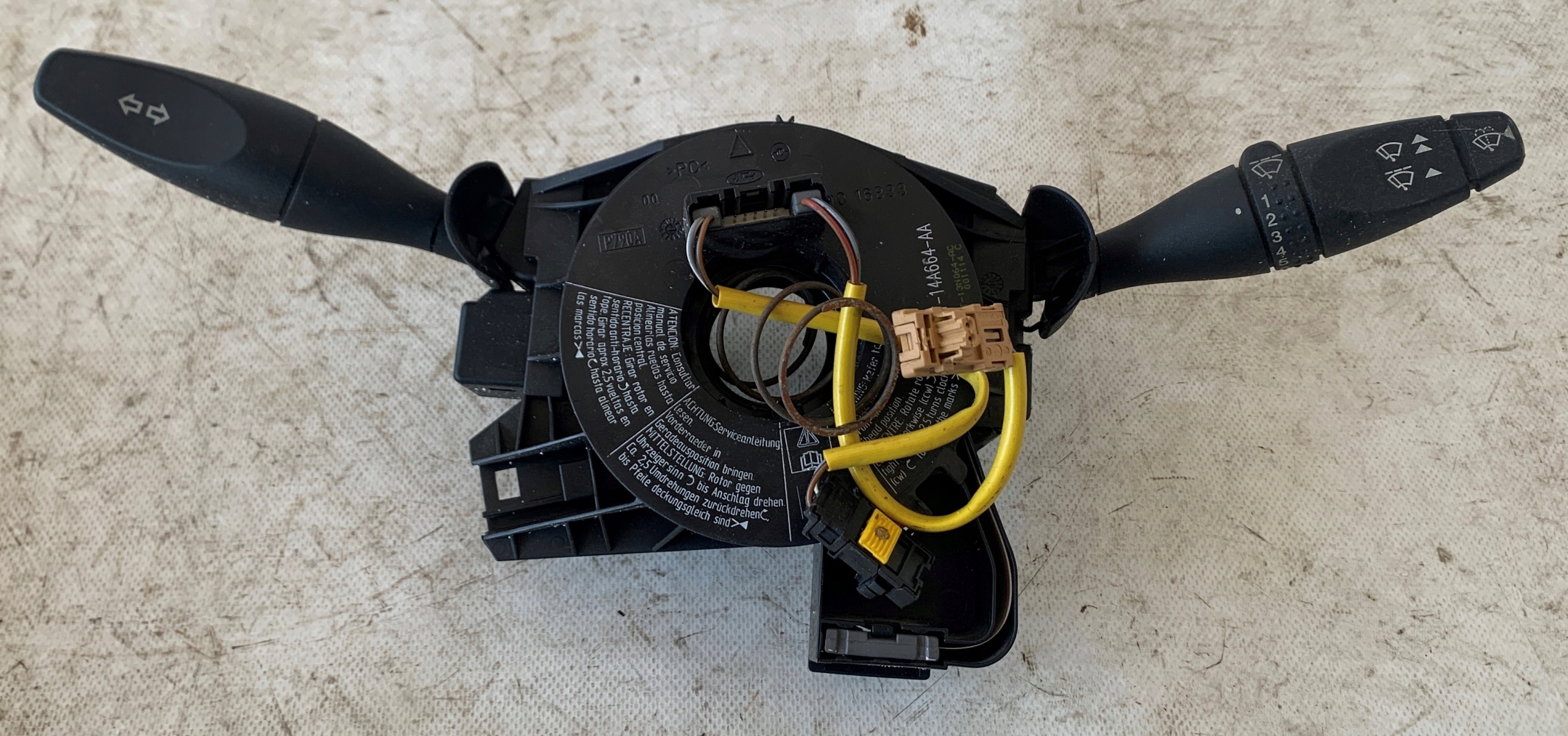 # steering wheel levers and controls ring FORD MONDEO MK3