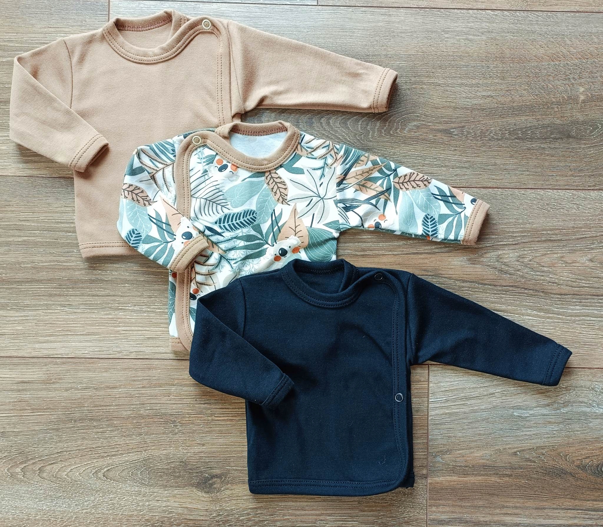 KOSZULKA niemowlęca 3-PAK kaftanik 62 Marka Inna marka