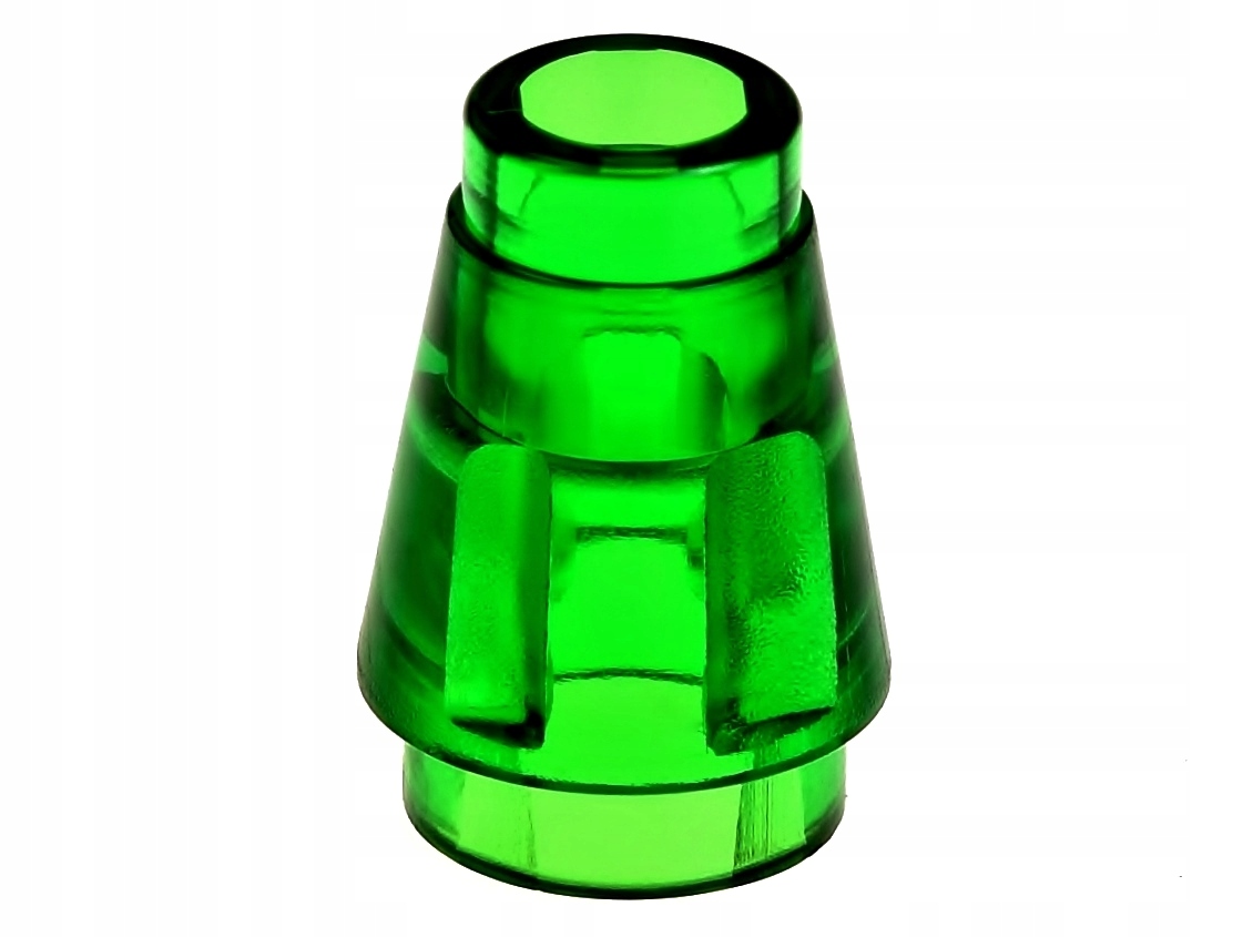 

Lego Stożek 1x1 4589b zielony-trans 2 szt.