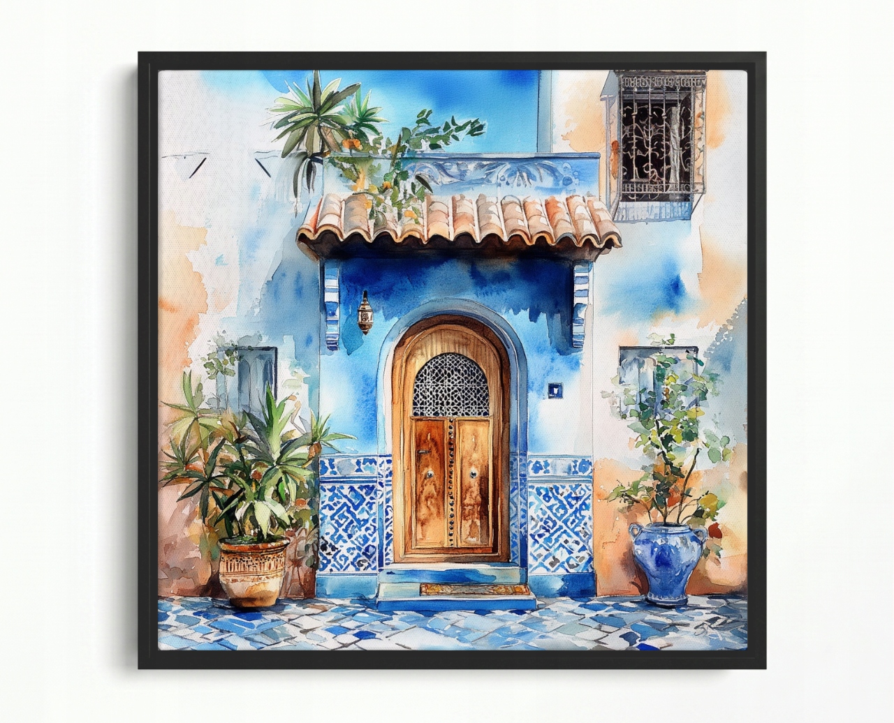 Obraz Rám American Box Architektúra Arabské Dvere Vstup Azulejos 60x60