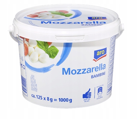 aro Mozzarella mini 1 kg Bambini malé kuličky Ideální do salátů