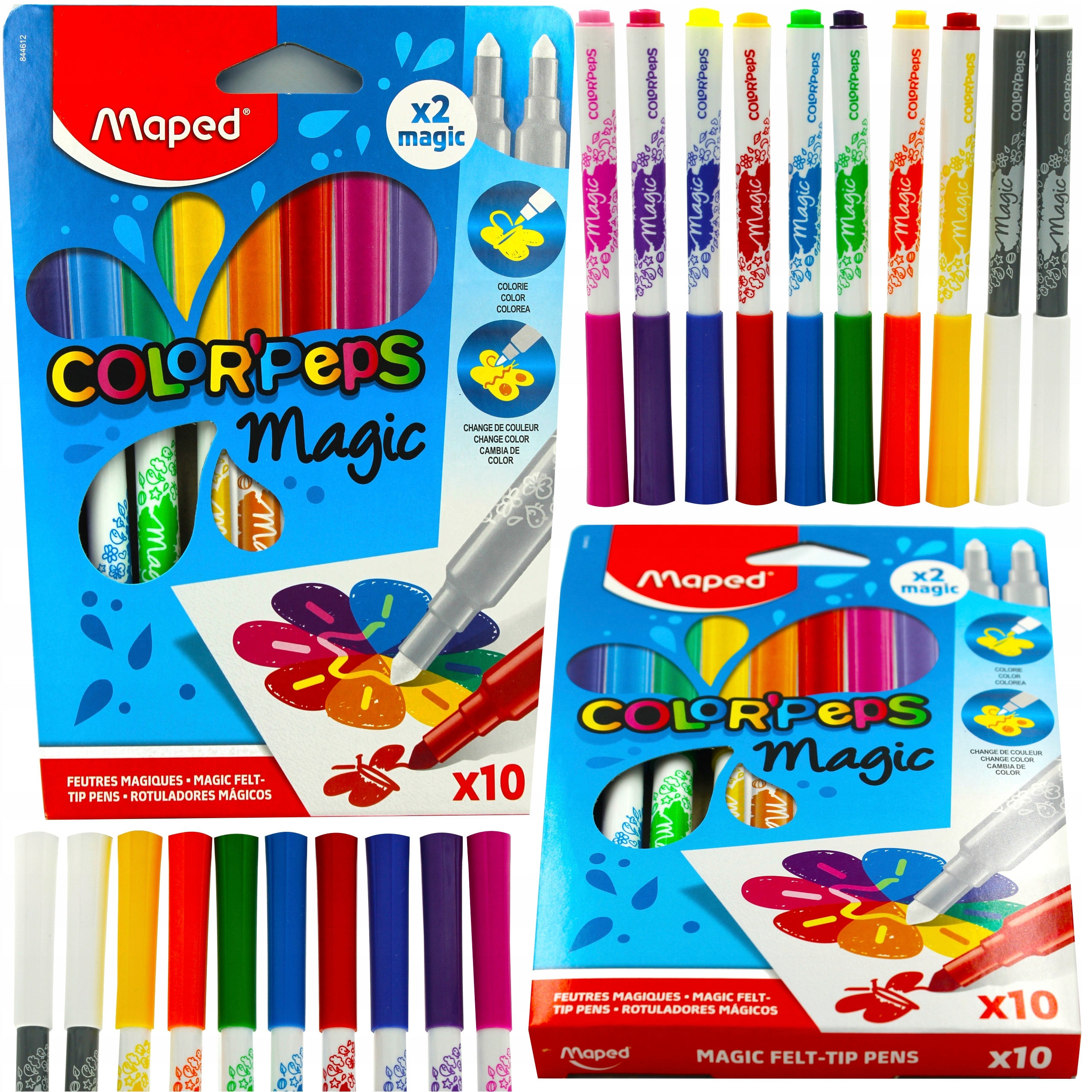 

Mazki pisaki zmieniające kolor Maped Magic 10 szt