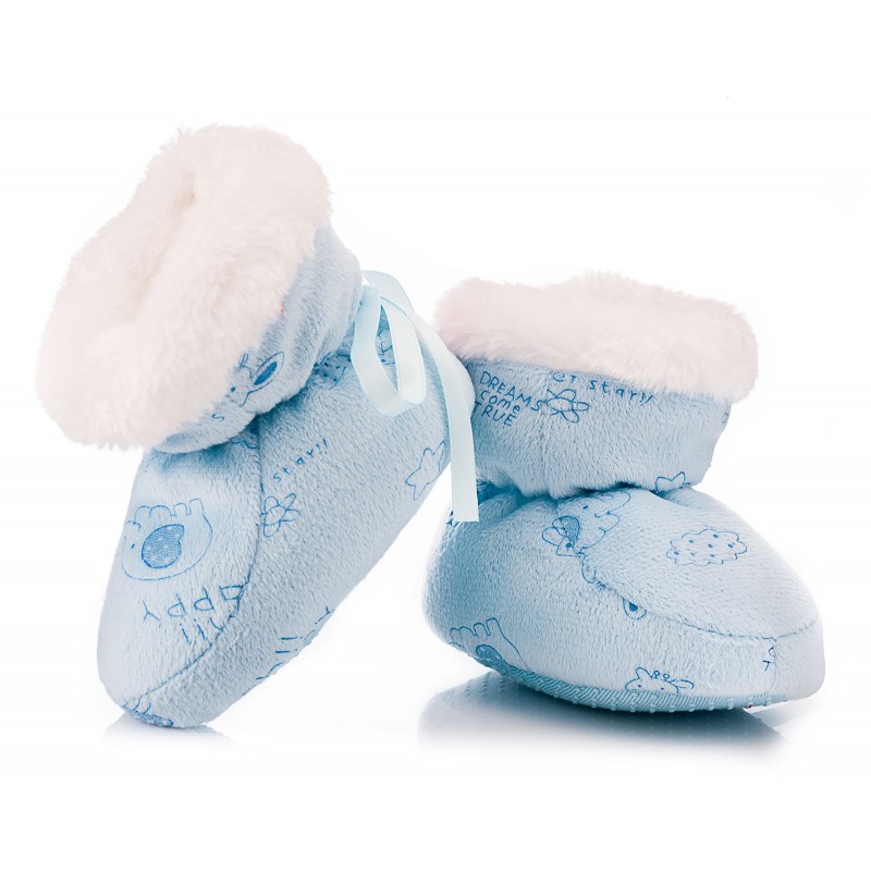 GRUBE CIEPŁE BUCIKI NIEMOWLĘCE NIECHODKI 0-6 MSC