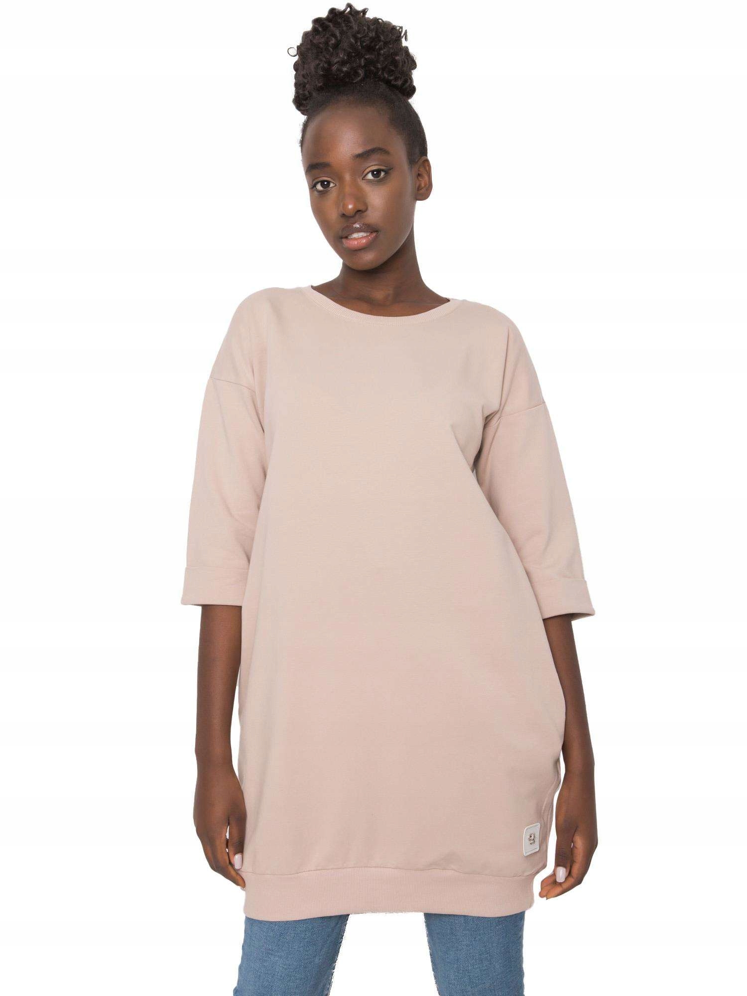 

Wygodna Damska Bluza z kieszeniami długa - L/XL