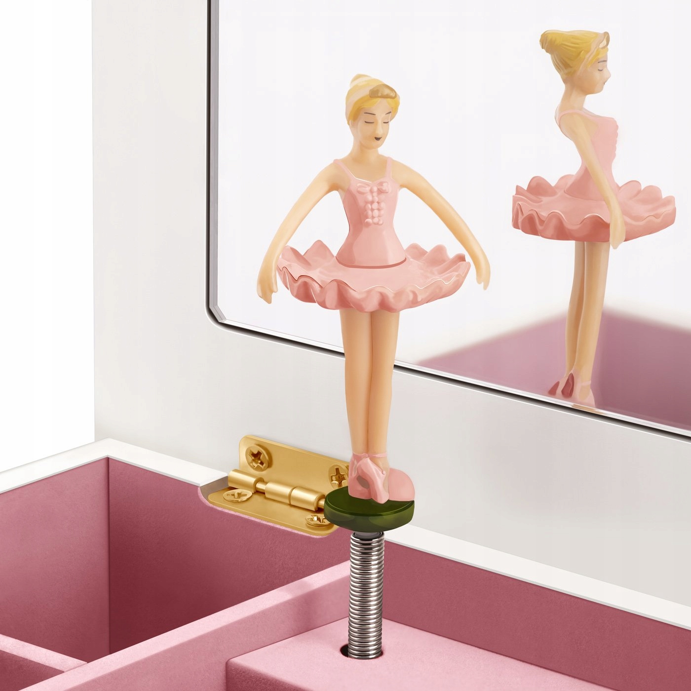 Szkatułka na Biżuterię Prezent na Urodziny dla Dziewczynki Pozytywka Nadruk Szerokość produktu 11.5 cm