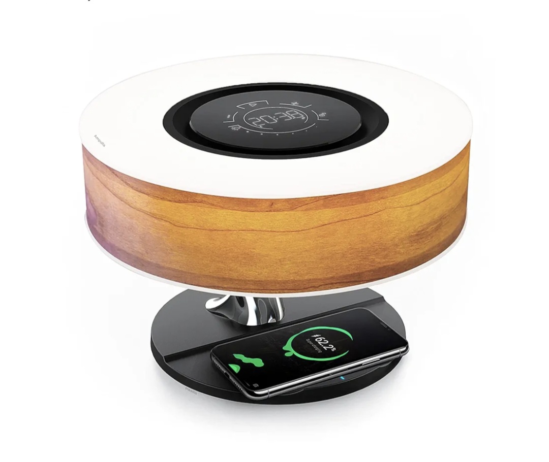 noční lampa Ampulla Masdio Horizon, nabíječka 10 W, časovač