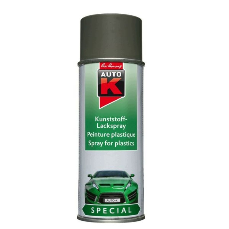 AutoK Lakier do Plastiku Zderzaków Szary Spray 400ML