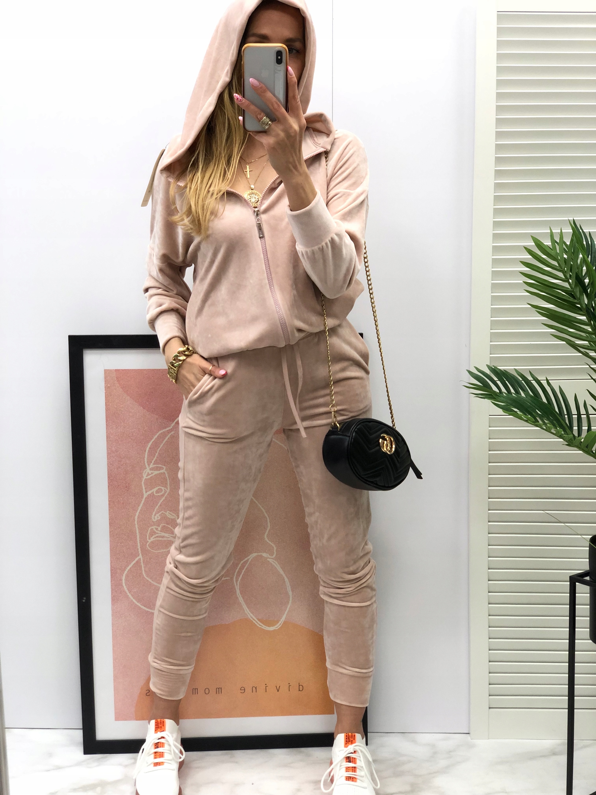 PARA MI DRES PREMIUM ZIP __ perla voga RÓŻ S Rodzaj spodni zwężana nogawka