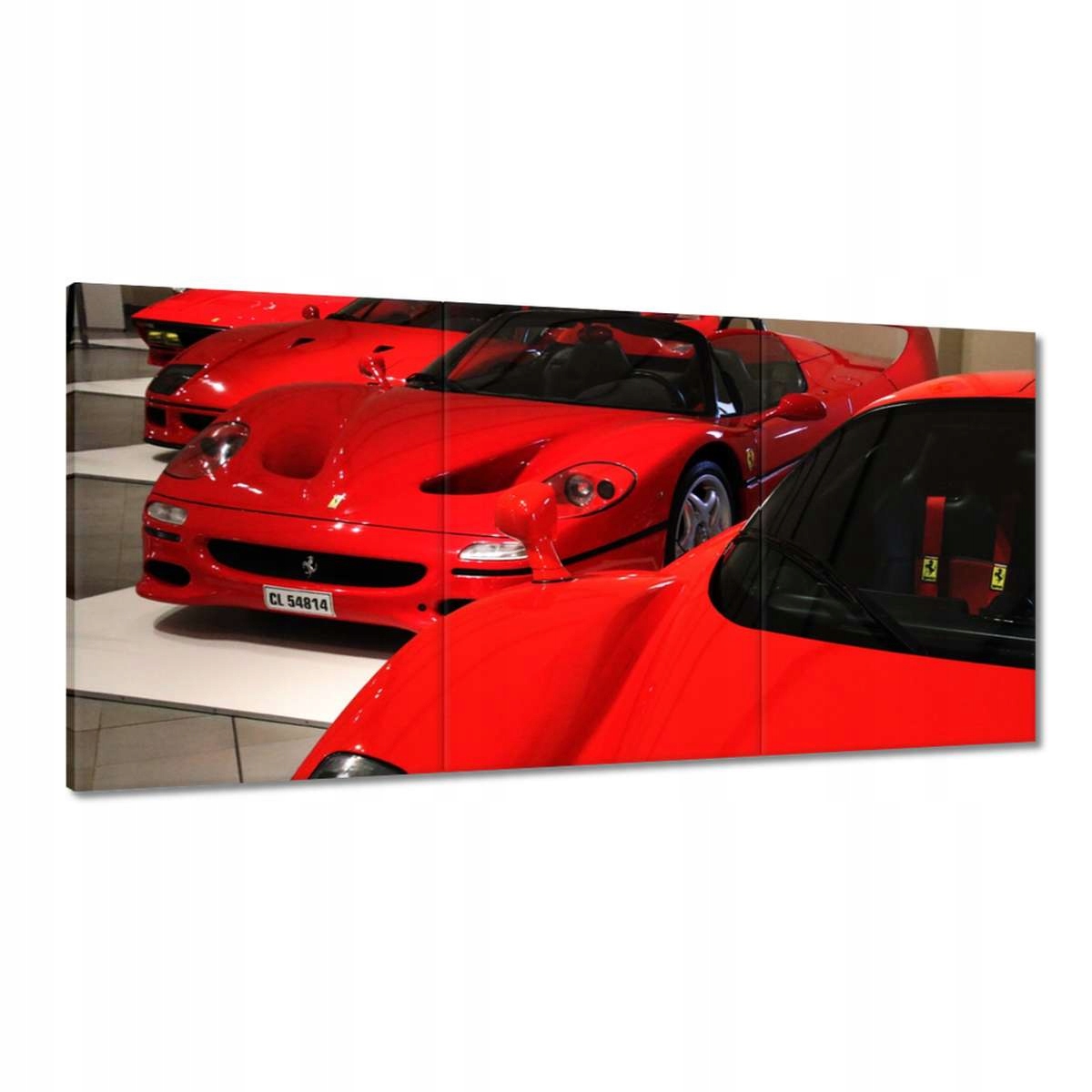 Obrazy 180x90 Červené Ferrari