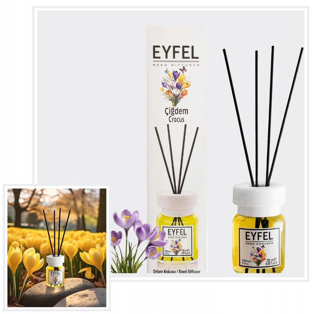 KROKUS EYFEL - ZAPACHY DO DOMU PATYCZKI 120ml