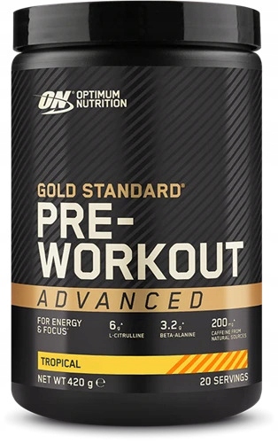 Optimum Nutrition Předtréninkový Výcvik Advanced 420 g Tropická Pumpa