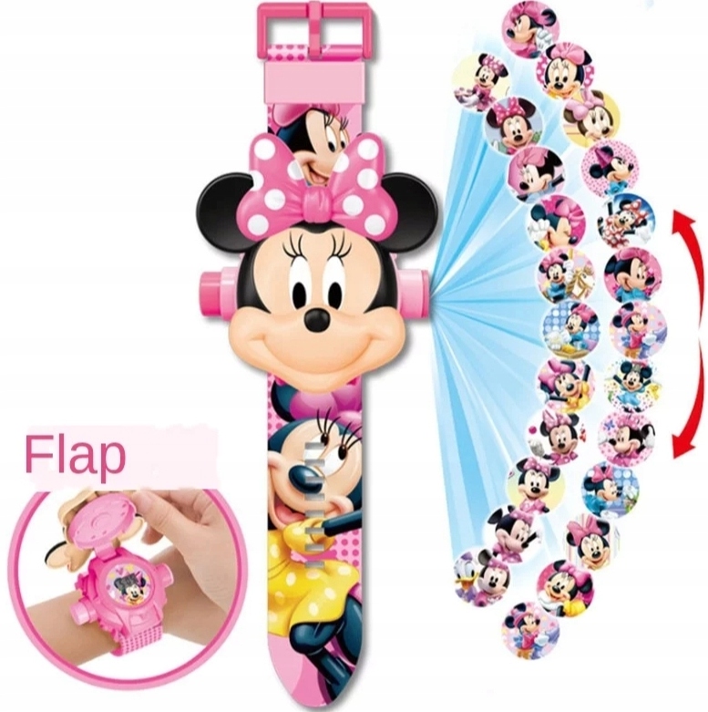 Zegarek z rzutnikiem zdjęć MYSZKA MINNIE projektor Marka Inna marka