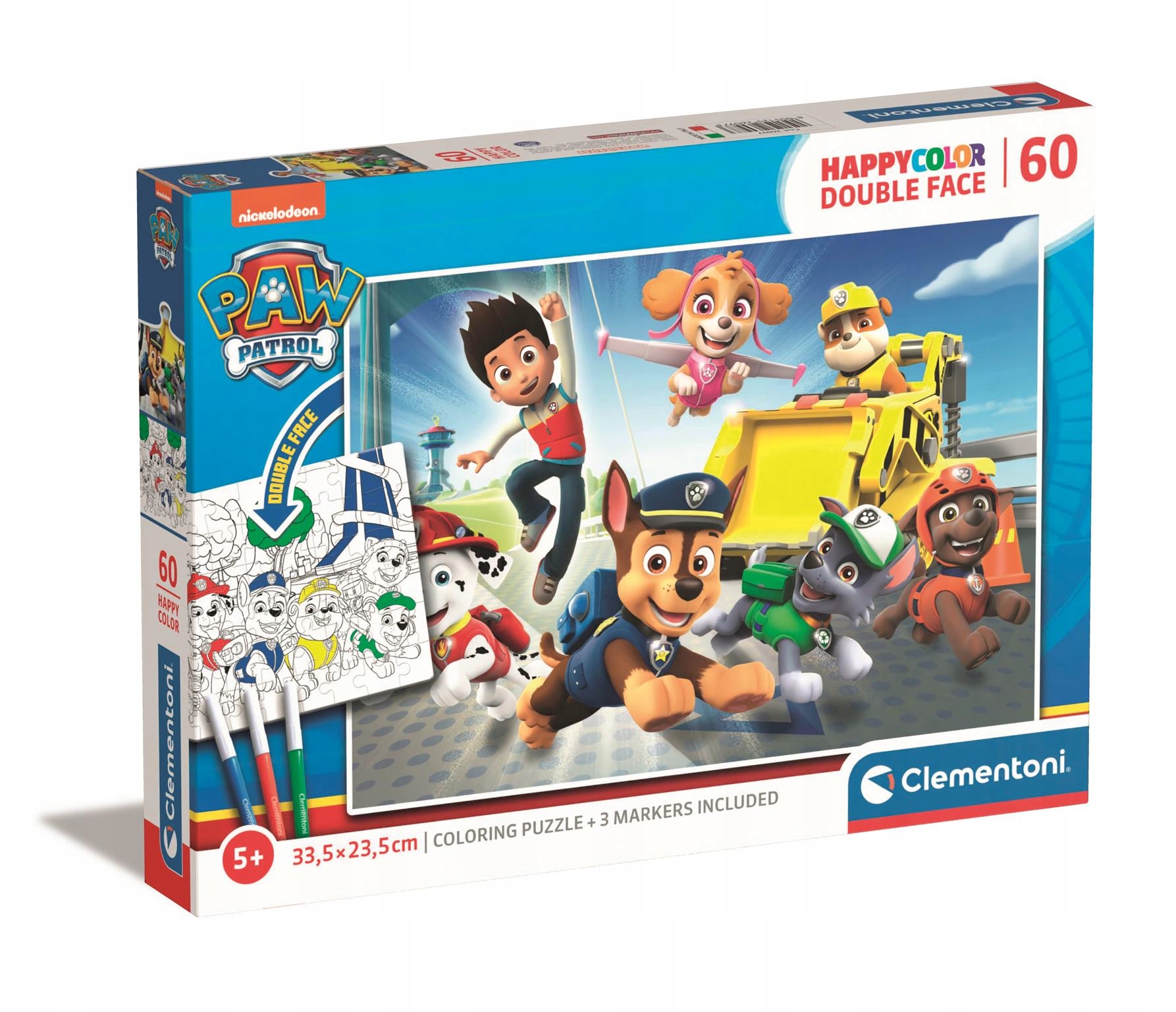

Puzzle 60 el do kolorowania Psi Patrol Clementoni
