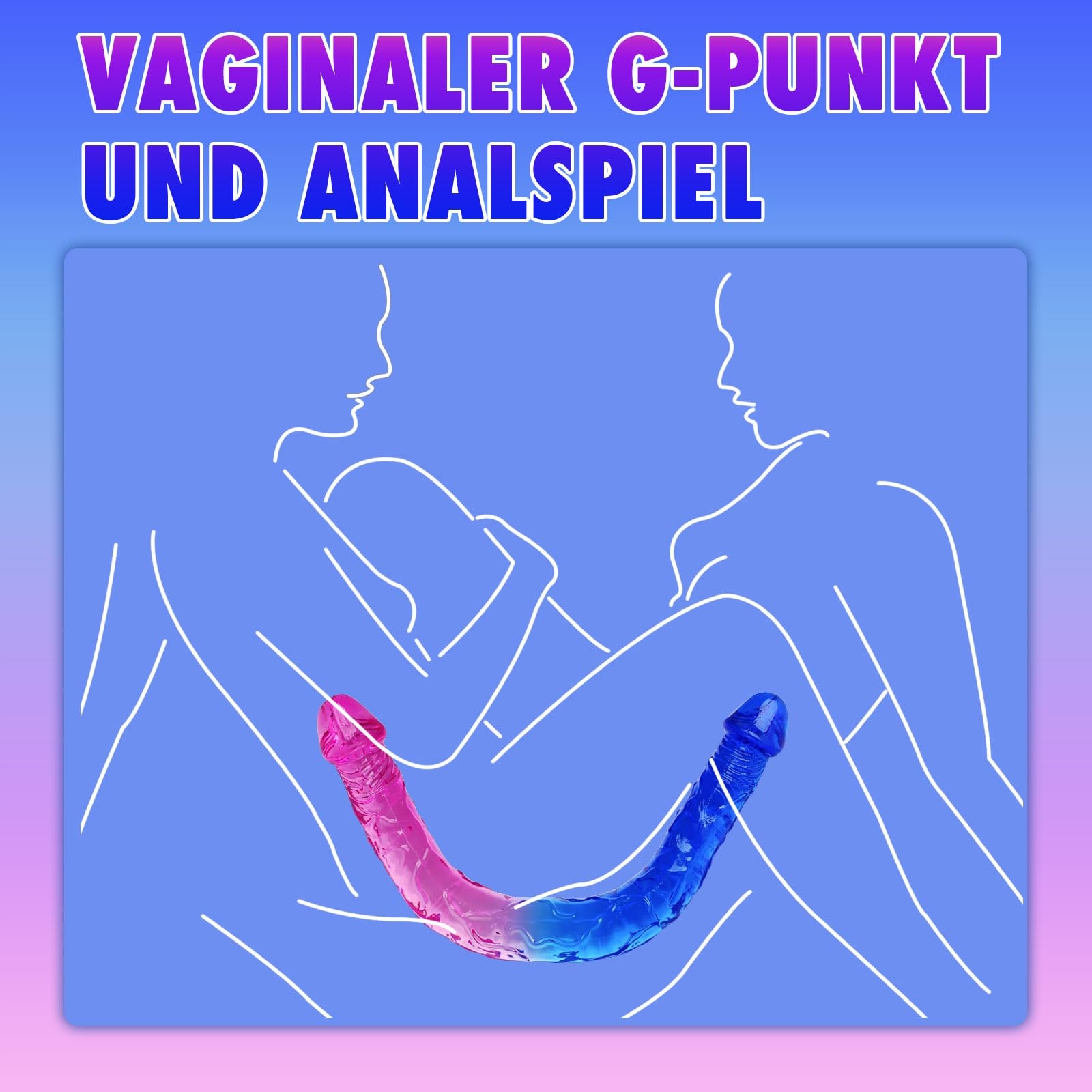 DOPPELDILDO Realistyczny Dildo Elastyczny G-Punkt Analny — miniatura 4