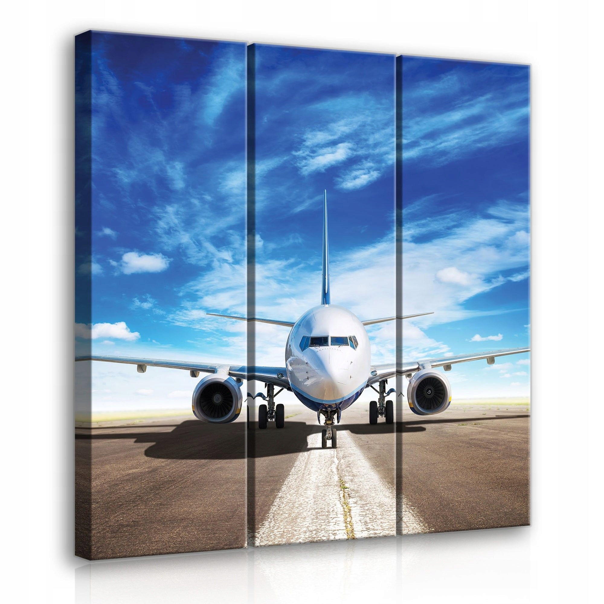 Obraz 90x100 Letadlo start nebe mraky let cestování modernost technologie