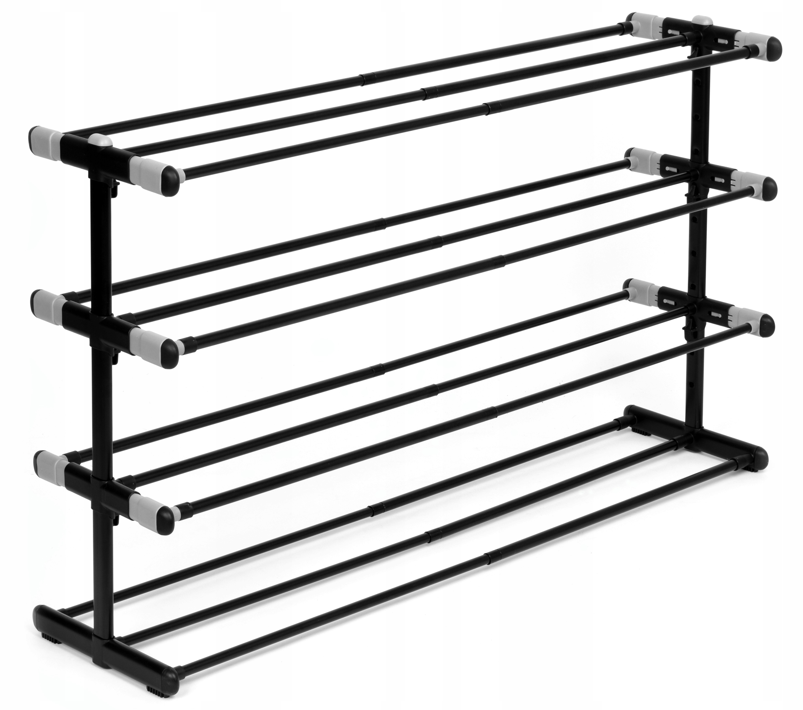 STOJAK NA BUTY OBUWIE REGULOWANY TELESKOPOWY REGAŁ SZAFKA PÓŁKA LOFT CZARNY Kod producenta 5902340328217