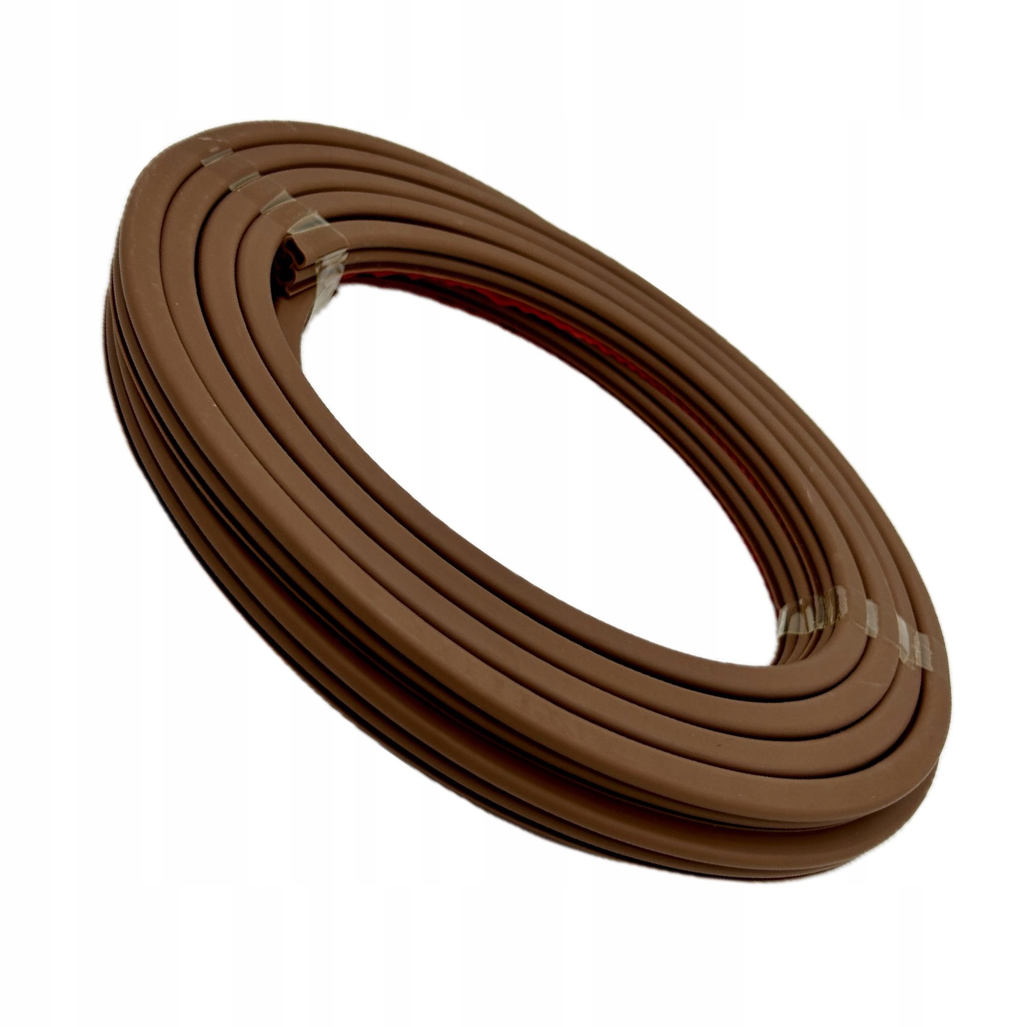 ORYGINALNA SAMOPRZYLEPNA USZCZELKA DO DRZWI CHIŃSKICH 10X12 MM BRĄZOWA Grubość 12 mm