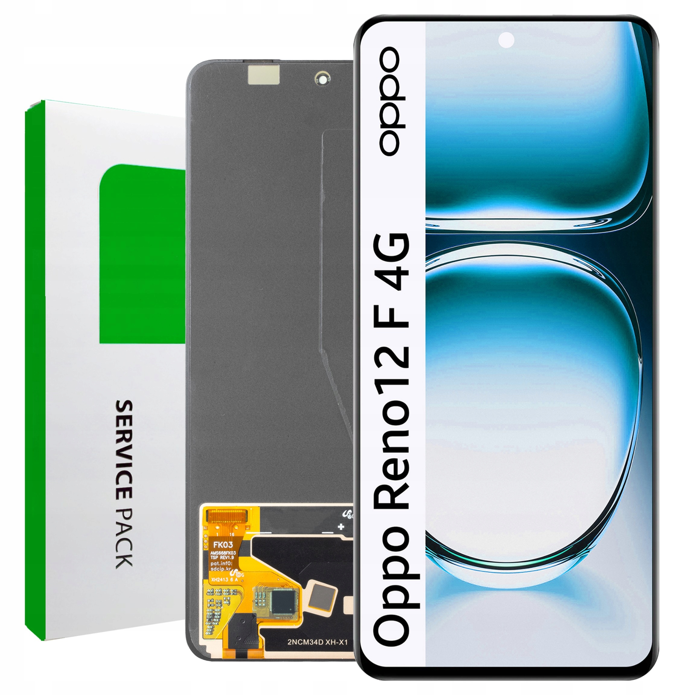 CPH2687 LCD Oppo Reno 12F 4G Service Pack Displej Matrica Originál Zila