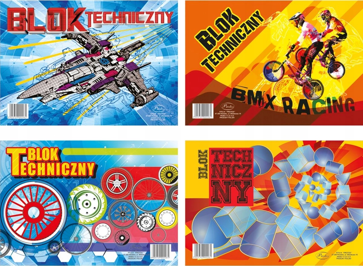 Blok techniczny A4 Protos Format A4