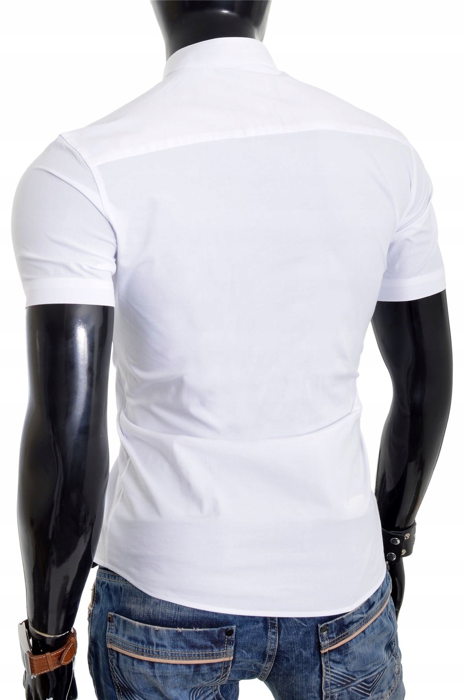 Koszula Męska Casual Stójka Comfort Slim Kolory Rozmiar XL