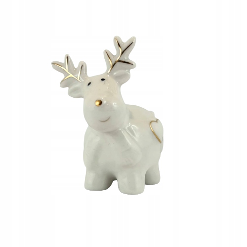 

Uroczy Porcelanowy Renifer 7,3 CM Święta