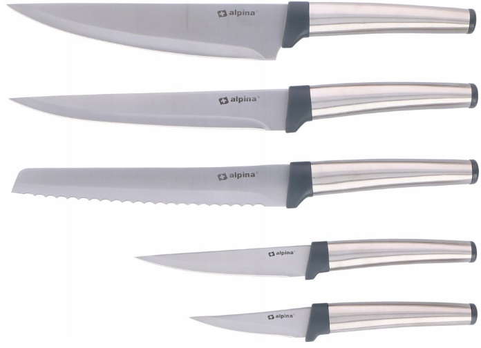 ZESTAW KOMPLET NOŻY ALPINA 5 SZTUK NÓŻ 2126