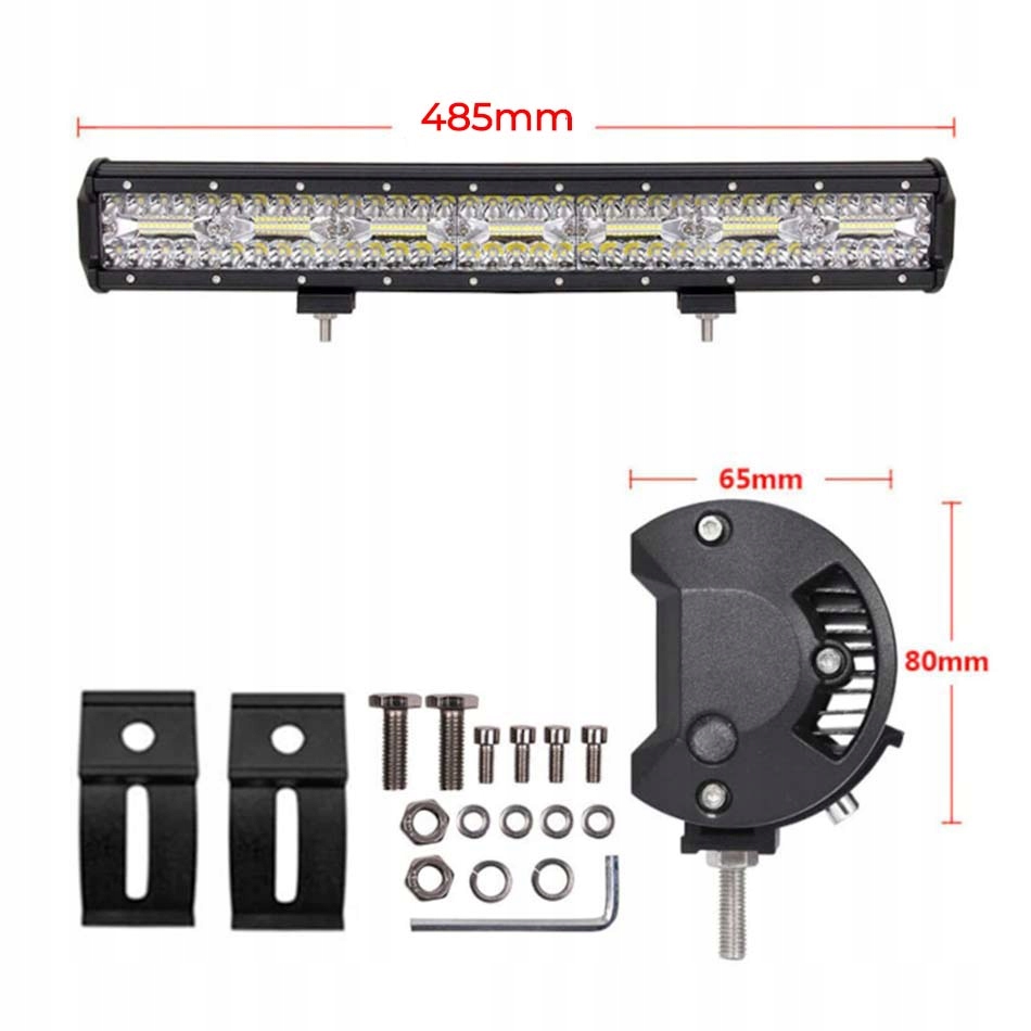 50cm - СВЕТОДИОДНЫЙ ЛУЧ ПРОЖЕКТОРА РАБОЧАЯ ЛАМПА 50 СМ OFF-ROAD