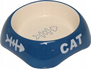 

Miska ceramiczna Yarro z napisem Cat Niebieski